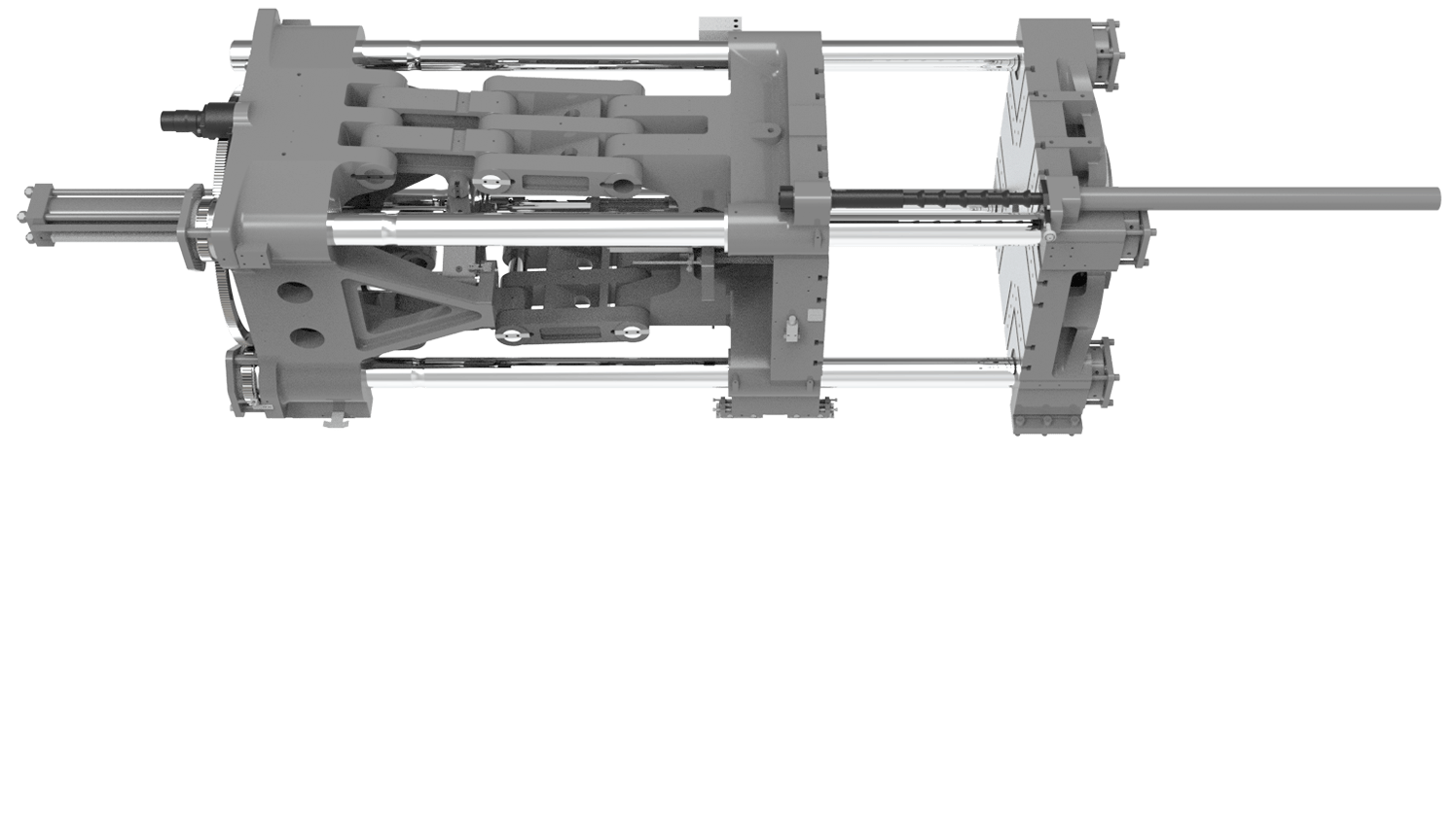 开合模行程以及哥林柱间距加大