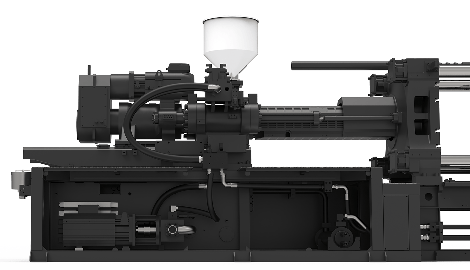双电机驱动，可开模同步熔胶